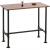 Bartisch HWC-N21, Thekentisch Bistrotisch, Fuablage Industrial Metall Massiv-Holz Kiefer 108x120x61cm ~ braun