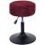 Hocker HWC-C22, Sitzhocker Schminkhocker, hhenverstellbar drehbar  37cm Stoff Chenille (465g/m) FSC ~ bordeaux