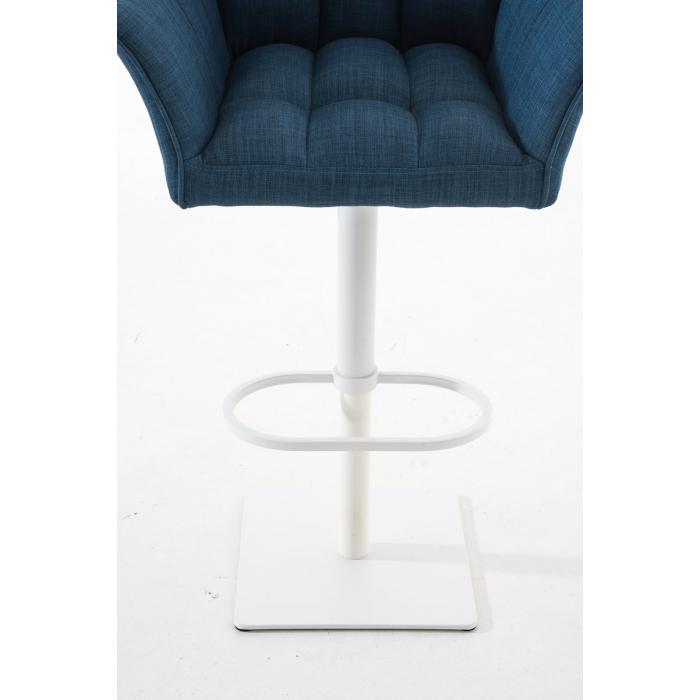 Barhocker HLO-CP1 W Stoff ~ blau