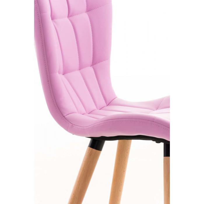 Stuhl HLO-CP2 PU natura ~ pink von Heute-Wohnen