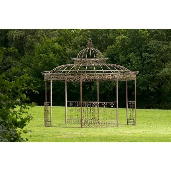 Luxus Pavillon HLO-CP5 rund 350 cm ~ bronze