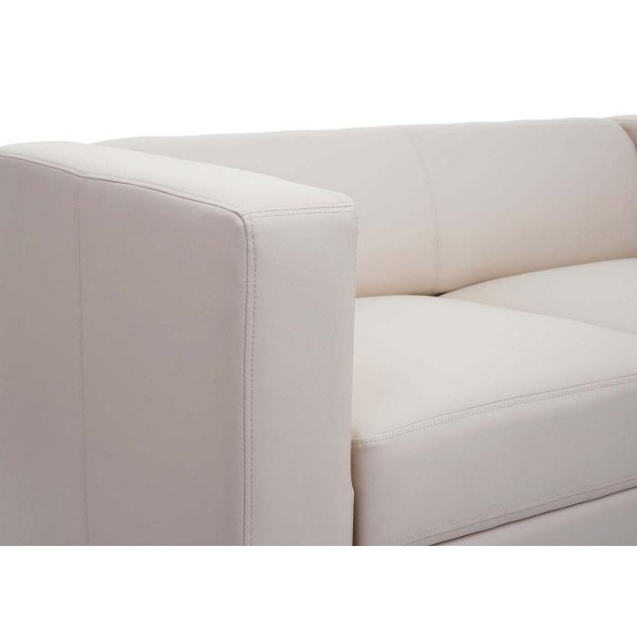 2er Sofa Couch Loungesofa Lille ~ Leder, creme von Heute-Wohnen