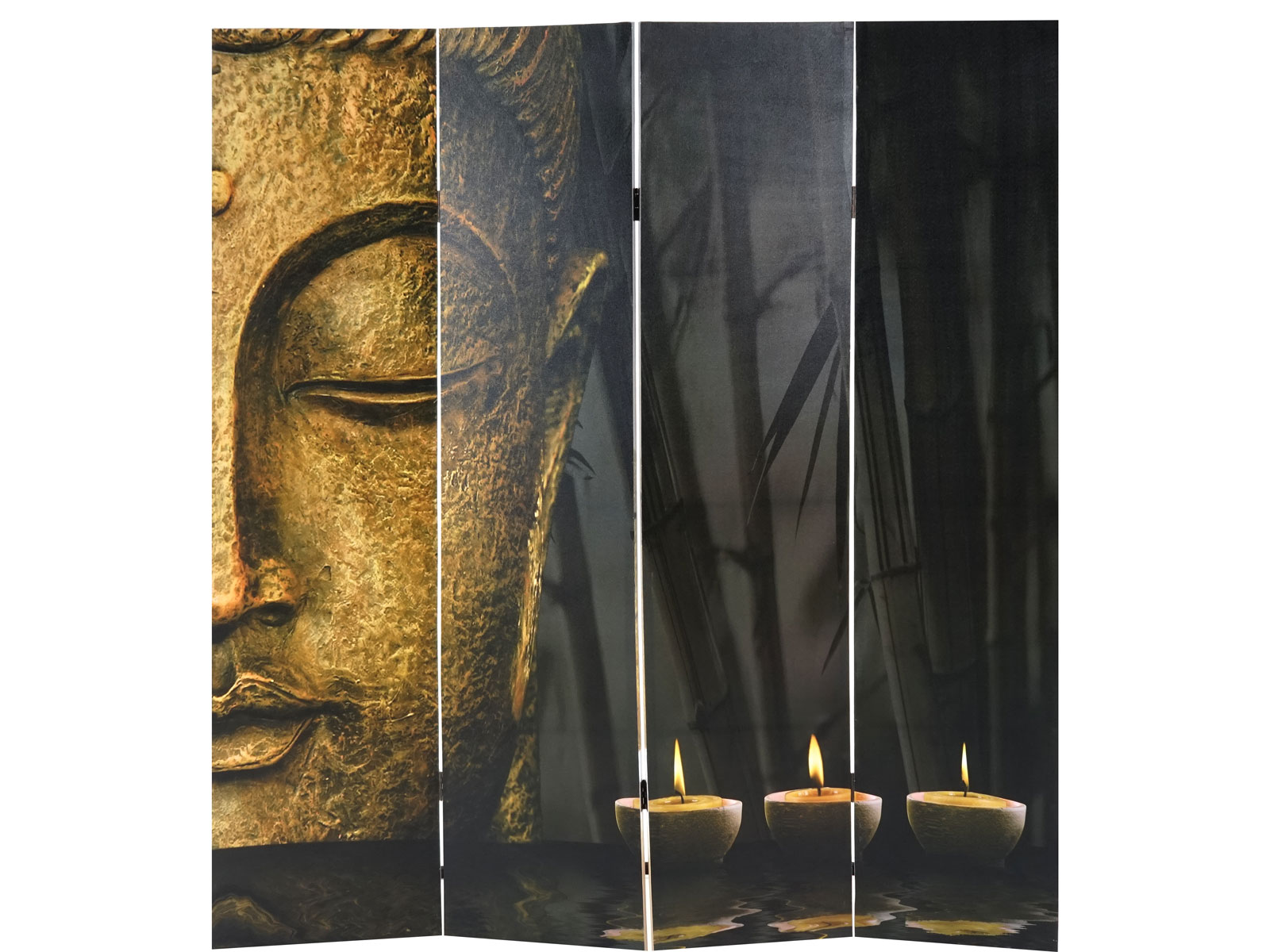 Foto-Paravent Buddha, Paravent Raumteiler Trennwand ~ 180x160 cm von  Heute-Wohnen