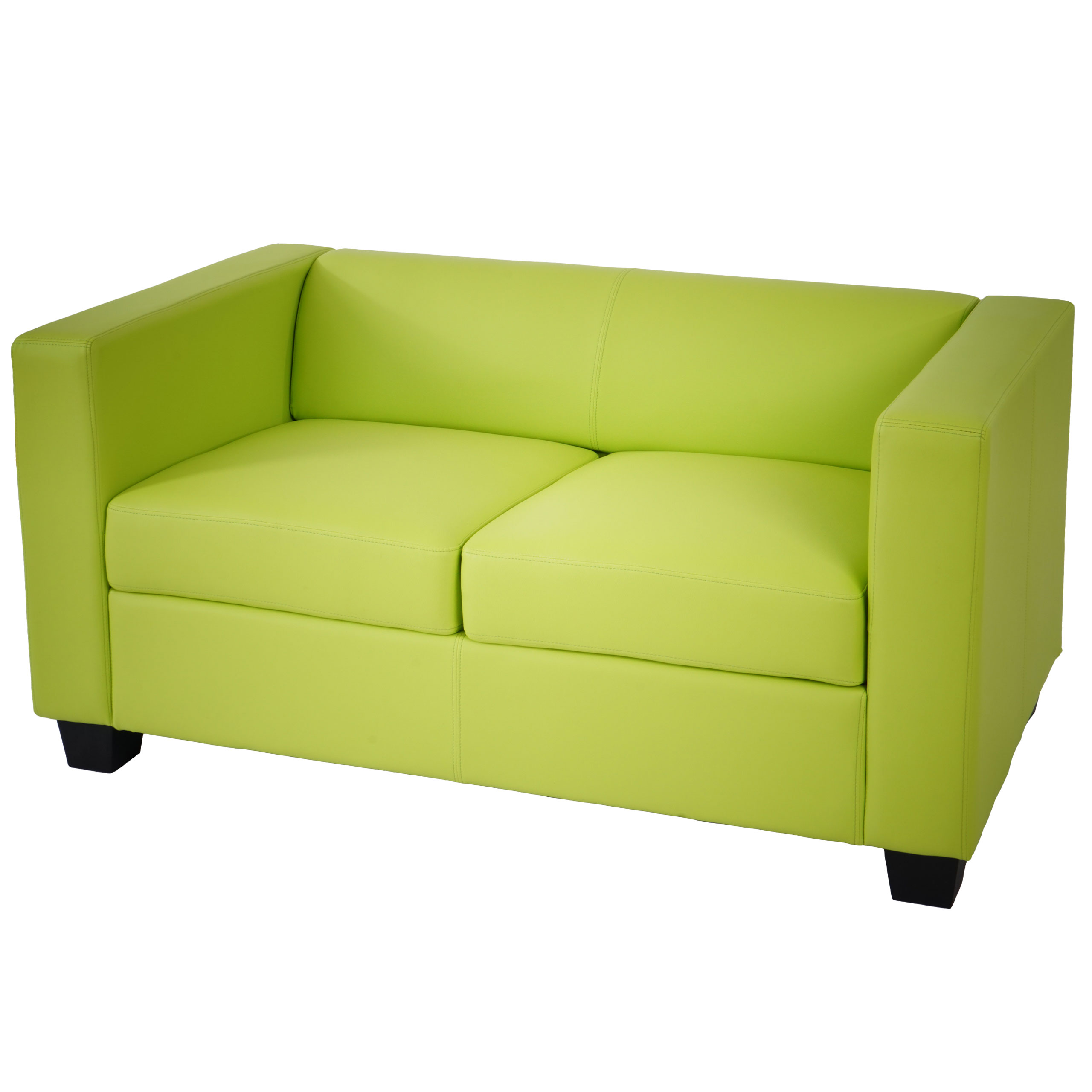 2er Sofa Couch Loungesofa Lille ~ Kunstleder, hellgrün von Heute-Wohnen