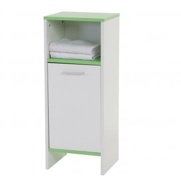 Kommode Arezzo, Badezimmerkommode Badschrank, 82x32x28cm ~ wei, Bden grn