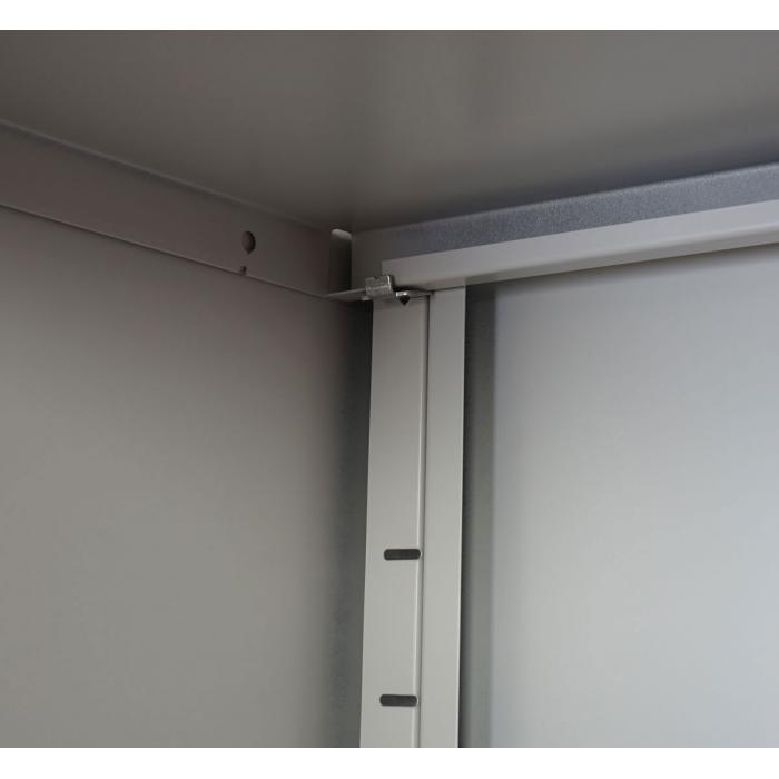 Aktenschrank Valberg T332, Metallschrank Büroschrank, 2 Türen 182x92x37cm ~  anthrazit von Heute-Wohnen