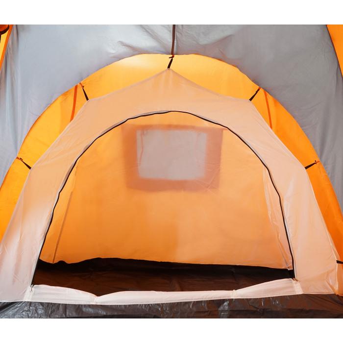 Campingzelt Loksa, 4-Mann Zelt Kuppelzelt Igluzelt Festival-Zelt, 4  Personen ~ orange von Heute-Wohnen