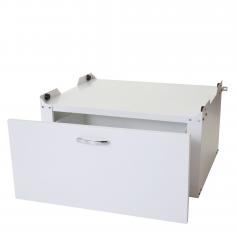 B-Ware (Verbogen SK3) | Waschmaschinenunterschrank HWC-E50, Podest Erhhung Untergestell, Schublade 33x61x62cm wei