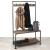 Standgarderobe HWC-C10, Garderobe, Landhaus Industriedesign Echtholz 170x98x40cm