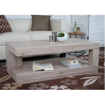 Couchtisch HWC-A32, Wohnzimmertisch, 3D-Struktur 40x110x60cm MVG-zertifiziert ~ sanremo Eicheoptik