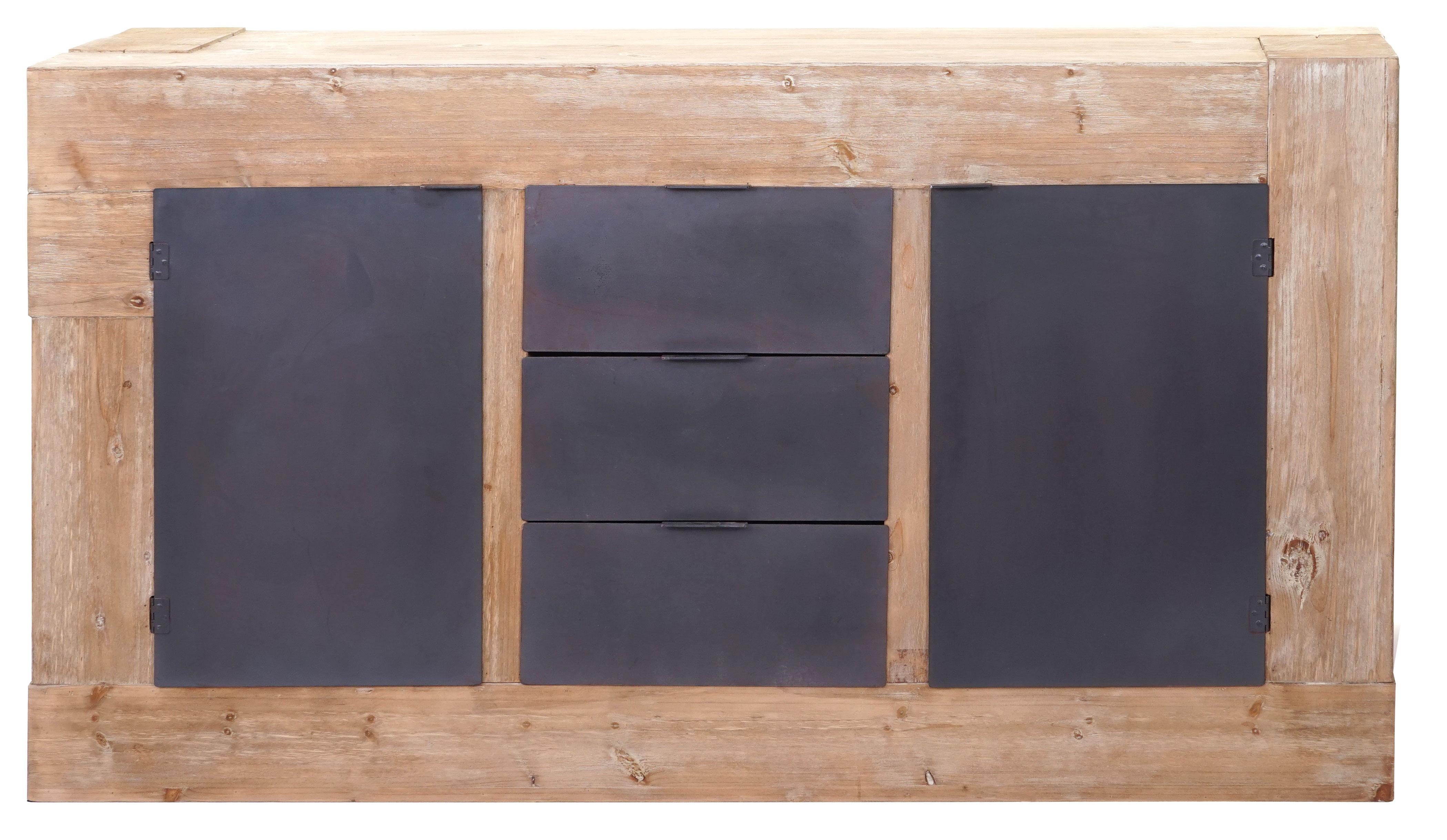 Sideboard, Kommode Schrank Anrichte, Tanne Holz rustikal massiv 90x160x45cm  67kg | swisshandel24 – wir verschönern Ihr Zuhause