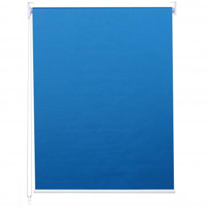 Rollo HWC-D52, Fensterrollo Seitenzugrollo Jalousie, 40x160cm Sonnenschutz Verdunkelung blickdicht ~ blau