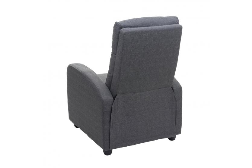 Fernsehsessel HWC-F76, Relaxsessel Sessel Liegesessel, Liegefunktion  verstellbar Stoff/Textil ~ hellgrau von Heute-Wohnen