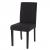 Esszimmerstuhl Littau, Küchenstuhl Stuhl, Stoff/Textil ~ schwarz, dunkle Beine