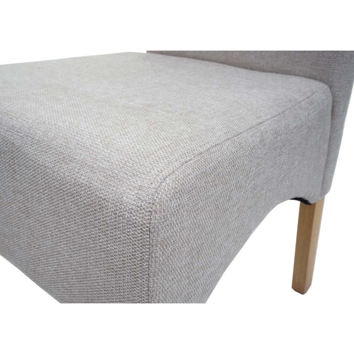 Heute-Wohnen Küchenstuhl ~ 6er-Set Beine helle Stuhl, von Latina, creme Stoff/Textil Esszimmerstuhl beige,
