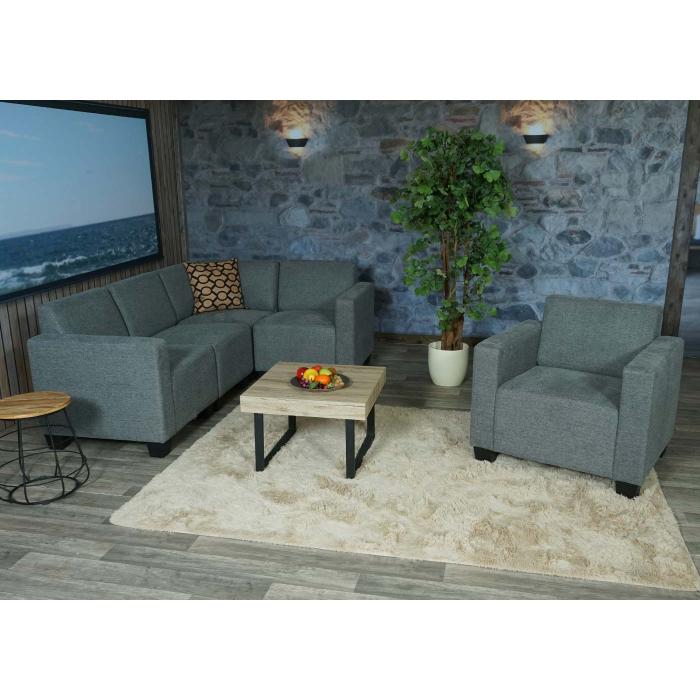 Modular Sofa-System Couch-Garnitur Lyon 4-1, Stoff/Textil ~ grau von  Heute-Wohnen
