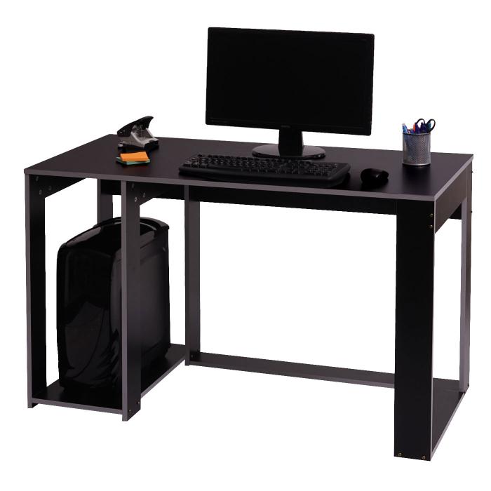 Schreibtisch HWC-J26, Computertisch Bürotisch, 120x60x76cm ~ schwarz-grau  von Heute-Wohnen