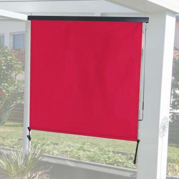 Vertikalmarkise HWC-F42, Senkrechtmarkise Sichtschutz Auenrollo Rollo, UV-Schutz 50 Stoff ~ 250x180cm, bordeaux-rot