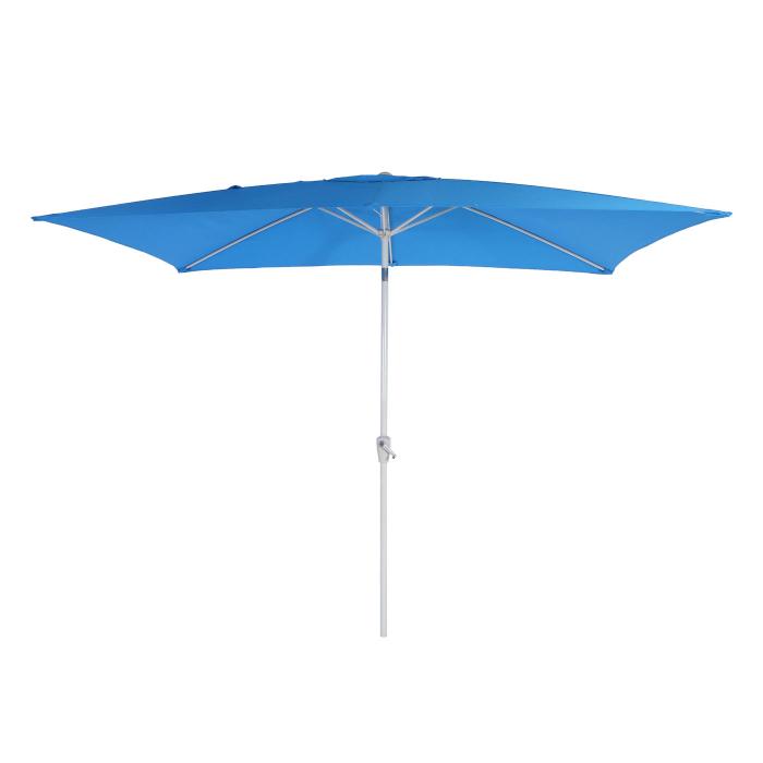 Sonnenschirm N23, Gartenschirm, 2x3m rechteckig neigbar, Polyester/Alu  4,5kg ~ blau von Heute-Wohnen