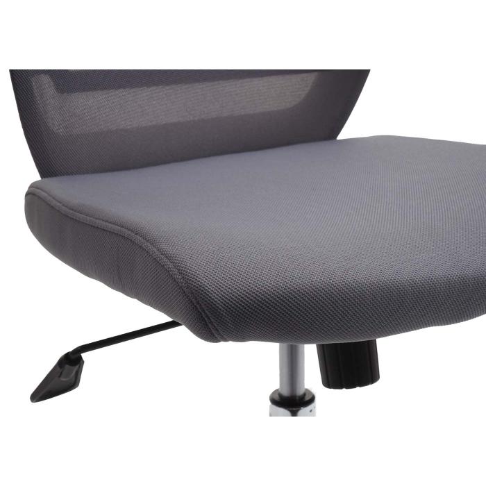 Moderner Bürostuhl HWC-J88, Schreibtischstuhl, ergonomisch atmungsaktiv,  Taillenstütze, anhebbare Armlehne ~ grau von Heute-Wohnen