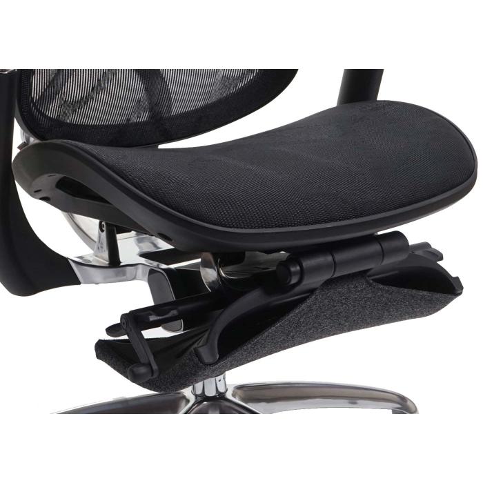 Bürostuhl HWC-J93, Schreibtischstuhl, ergonomisch, Fußstütze verstellbare  Lordosenstütze ~ schwarz von Heute-Wohnen