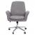 Bürostuhl HWC-K23, Schreibtischstuhl Drehstuhl Lehnstuhl, Stoff/Textil mit Armlehne ~ grau