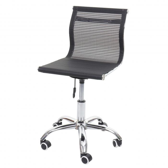 Bürostuhl HWC-K53, Drehstuhl Schreibtischstuhl Computerstuhl, Netzbezug  Stoff/Textil ~ schwarz von Heute-Wohnen