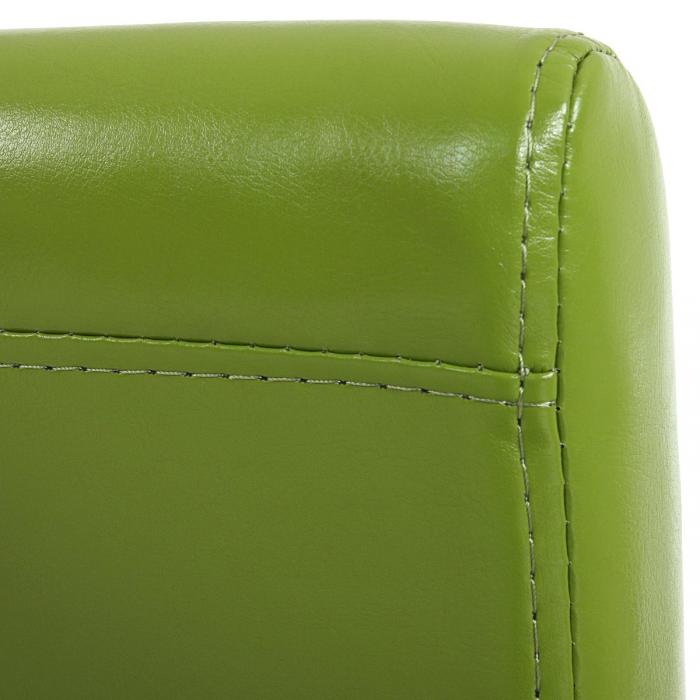 6er-Set Esszimmerstuhl Stuhl Küchenstuhl Littau ~ Kunstleder, grün, helle  Beine von Heute-Wohnen