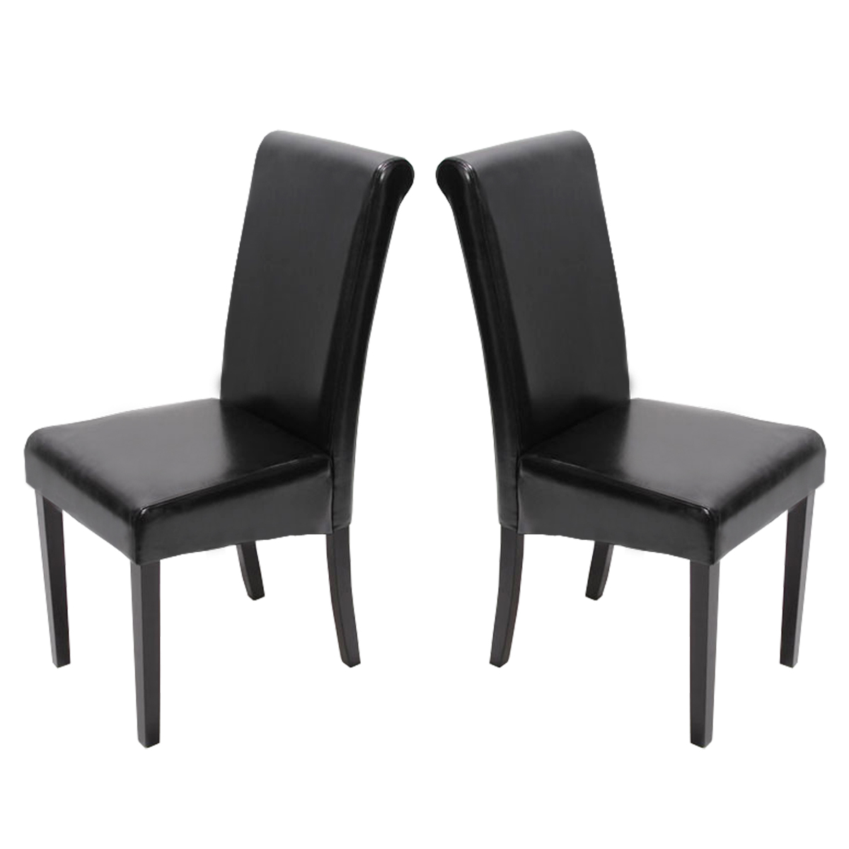2er-Set Esszimmerstuhl Stuhl Novara II, Leder schwarz creme weiß rot braun  grau | eBay