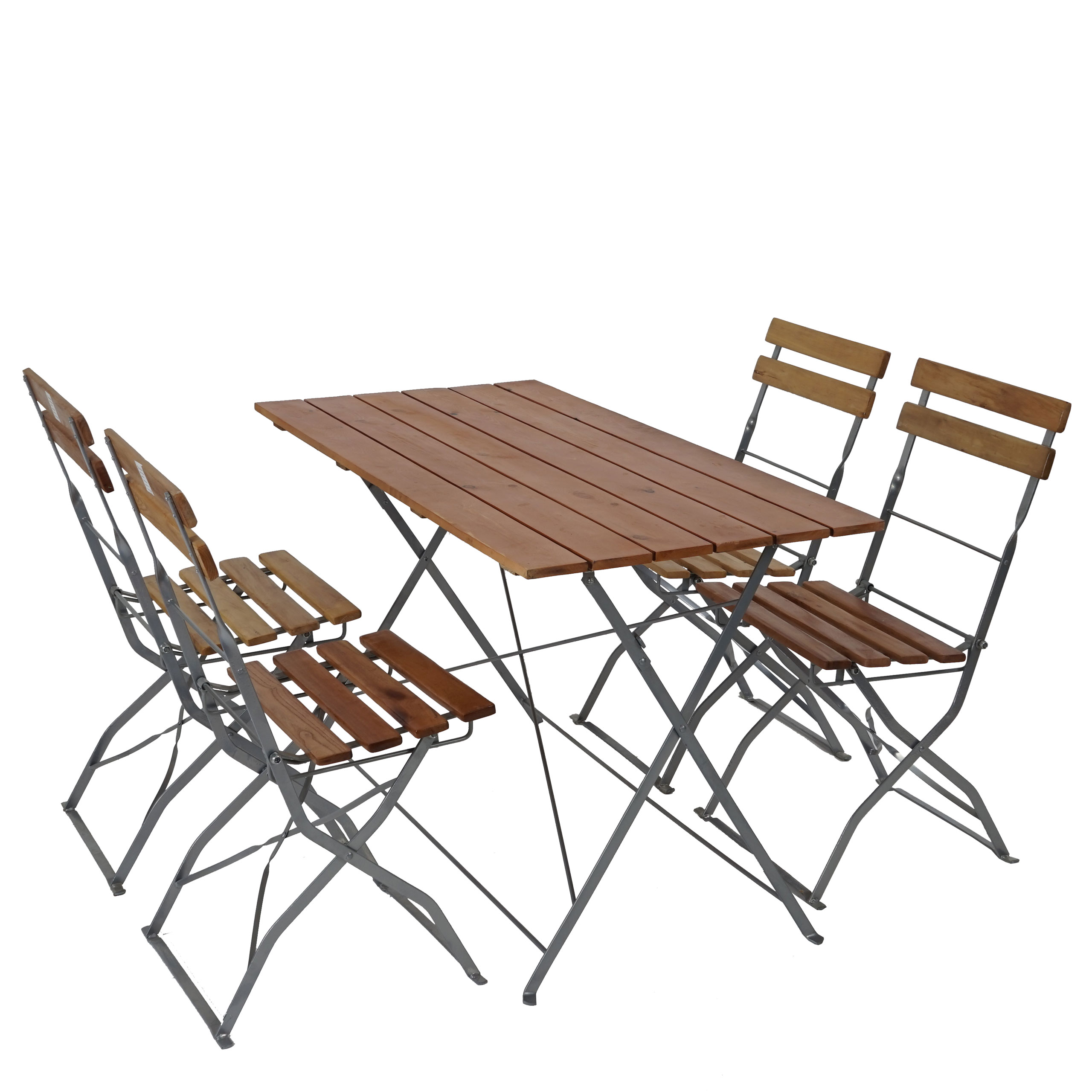 Biergarten-Garnitur Berlin, Garten-Garnitur, Tisch 4x oder 2x Stuhl | eBay