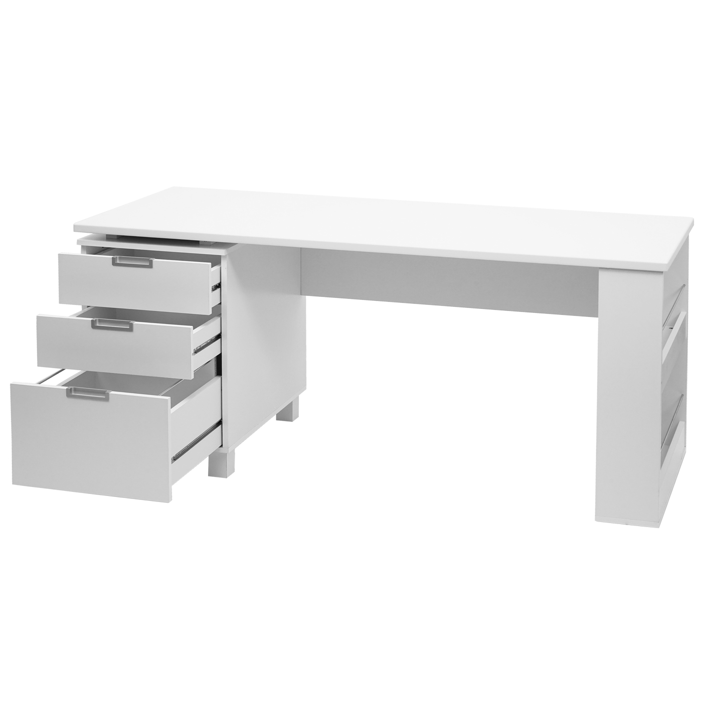 Schreibtisch, Bürotisch Computertisch Arbeitstisch, 150x60cm - weiss |  swisshandel24 – wir verschönern Ihr Zuhause