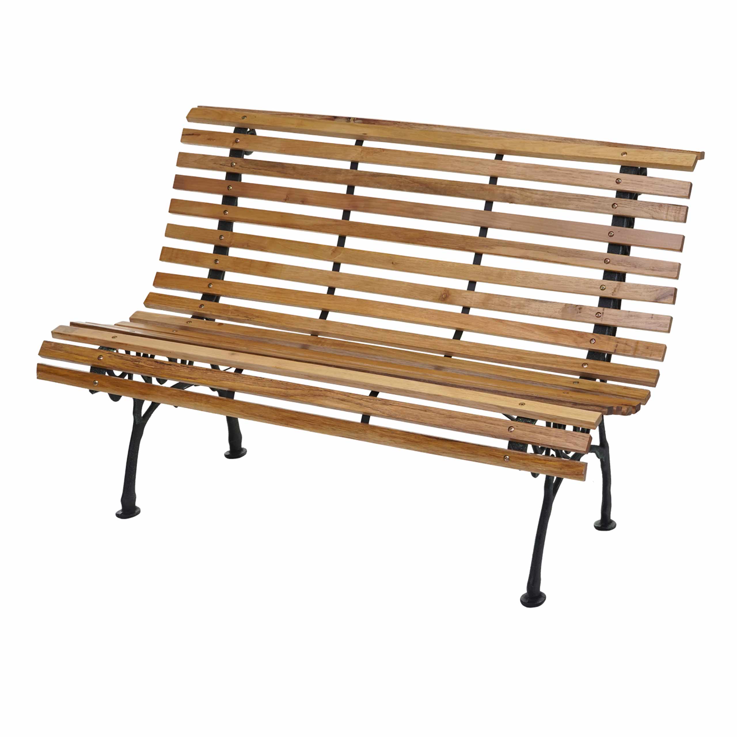 Panca panchina da giardino terrazza HWC-F97 legno ghisa | eBay