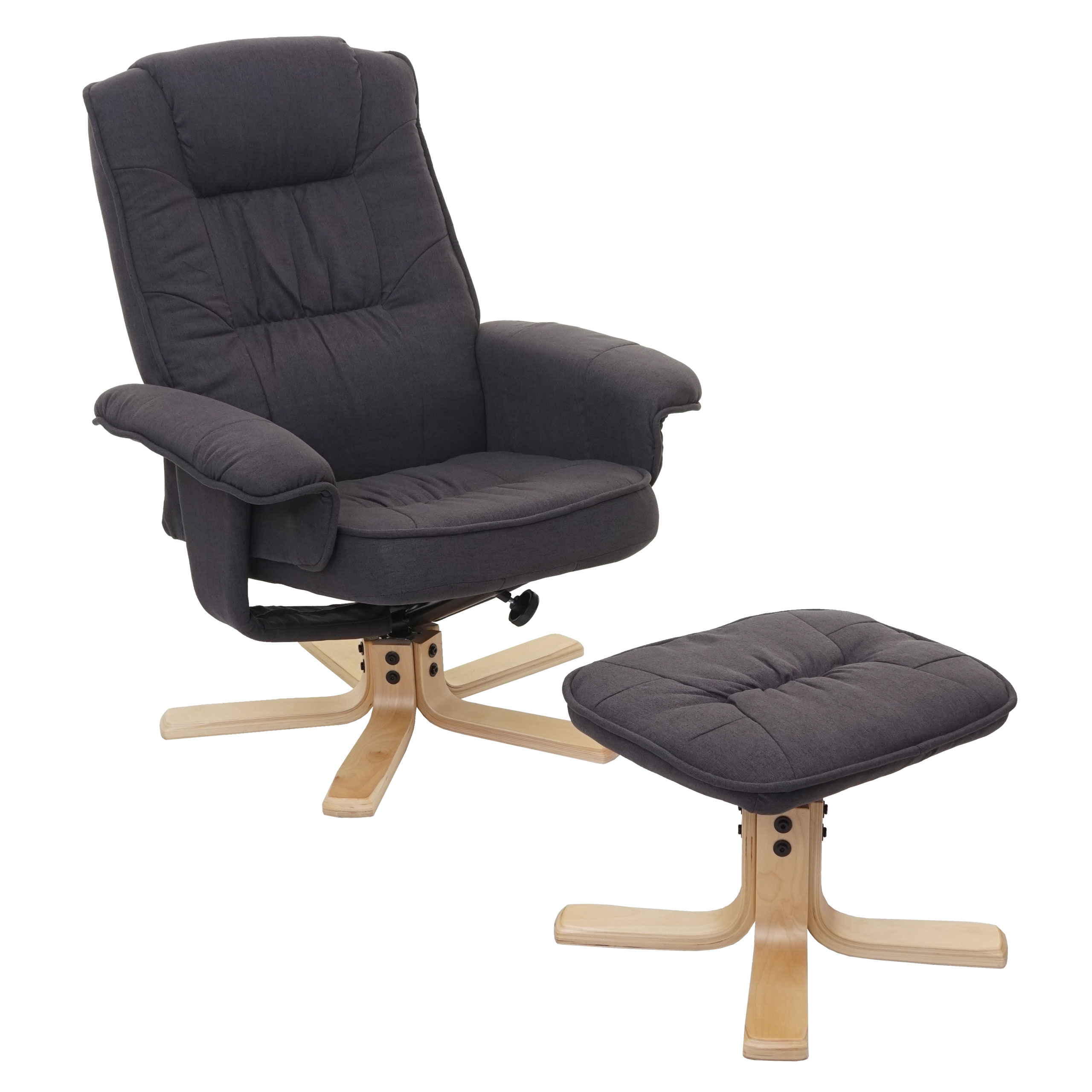 Relaxsessel M56, Fernsehsessel TV-Sessel mit Hocker, Textil | eBay