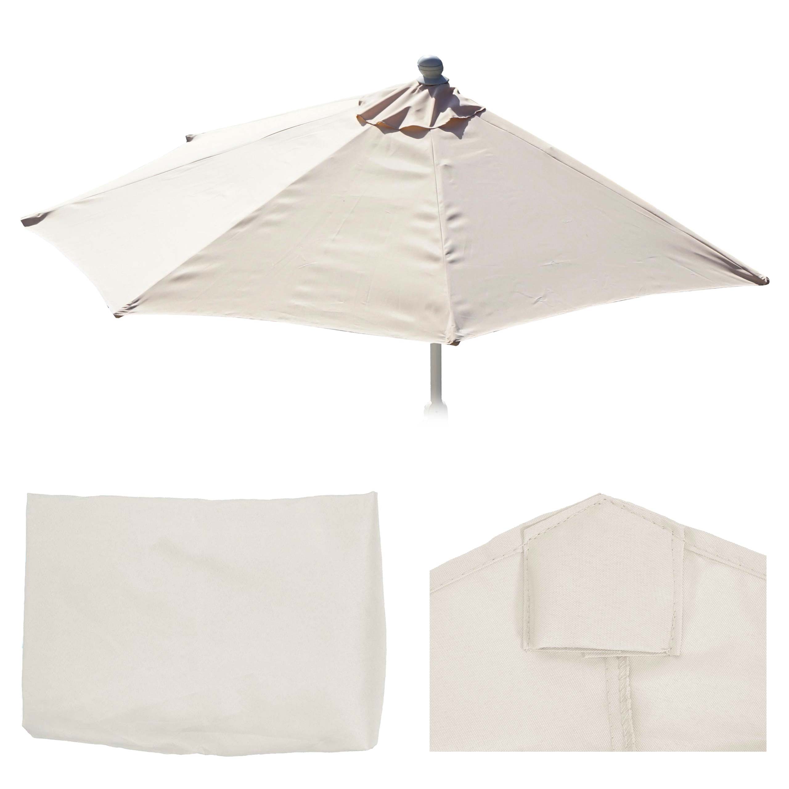 Telo copertura di ricambio per ombrellone parete semicircolare Parla  135x260cm | eBay
