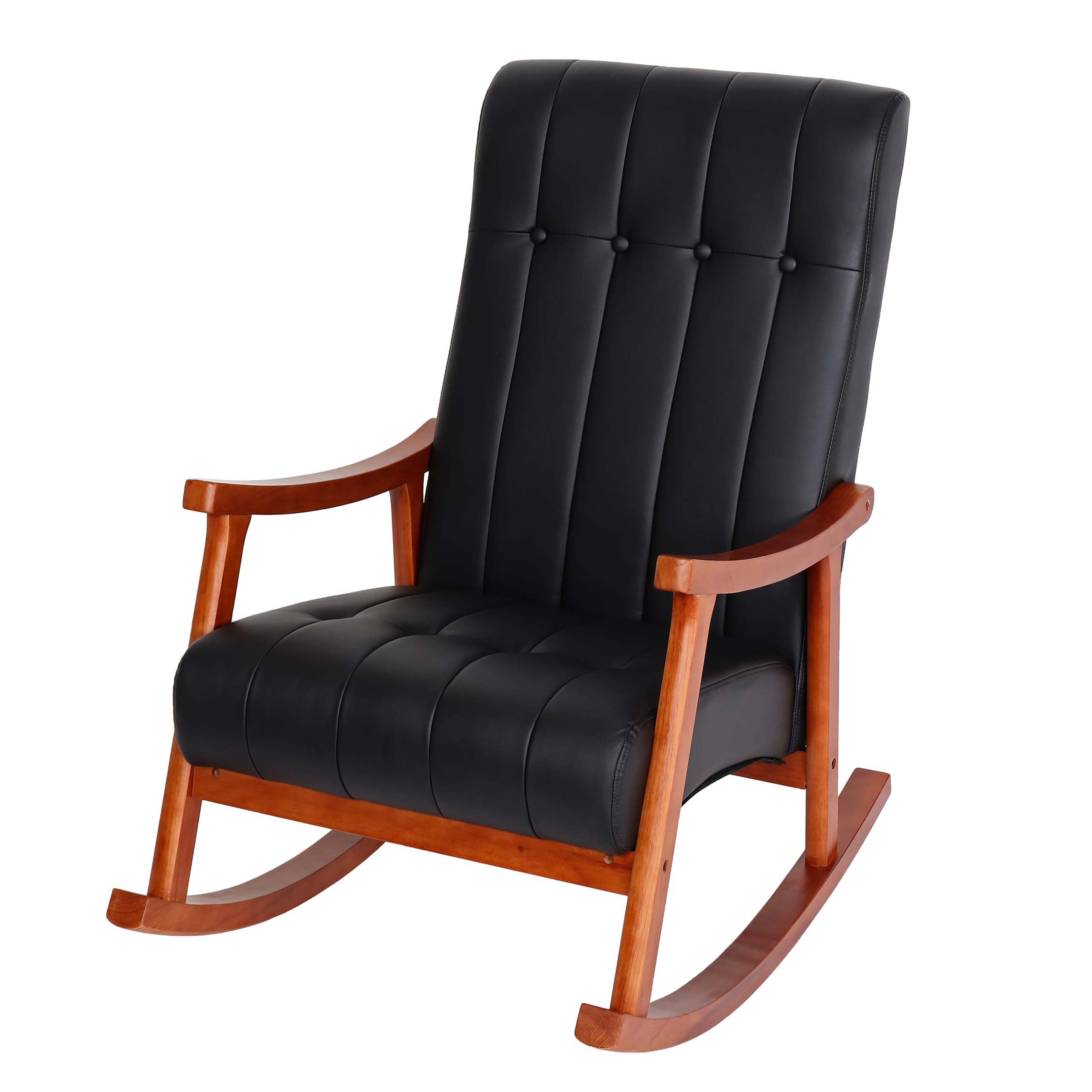 Sedia dondolo nordica elegante HWC-K10 97x62x82cm legno versione a scelta |  eBay